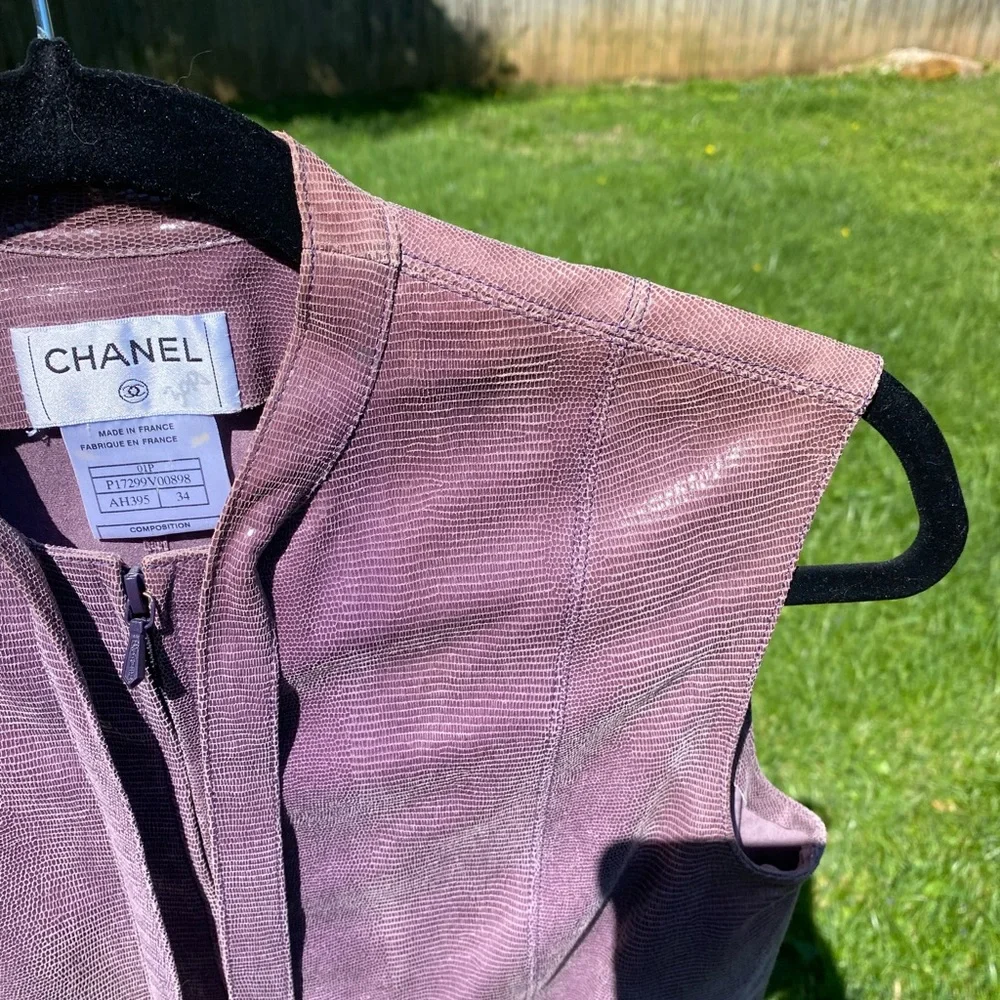 Leather Chanel top - Picture 4 of 15